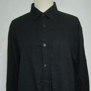 Alfani XL Black button down dress shirt Mens